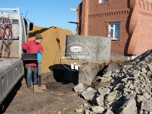 Доставка и монтаж колодезных колец ЖБИ